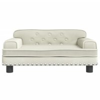 vidaXL Kindersofa Creme 70x45x30 cm Samt