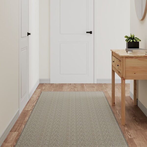 vidaXL Teppichl&auml;ufer Sisal-Optik Taupe 80x300 cm