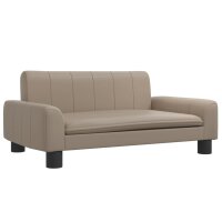 vidaXL Kindersofa Cappuccino 70x45x30 cm Kunstleder