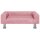 vidaXL Hundebett Rosa 70x45x26,5 cm Samt