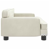 vidaXL Hundebett Creme 70x45x30 cm Samt