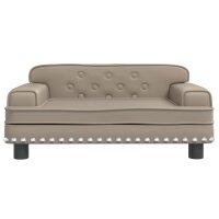 vidaXL Kindersofa Cappuccino 70x45x30 cm Kunstleder