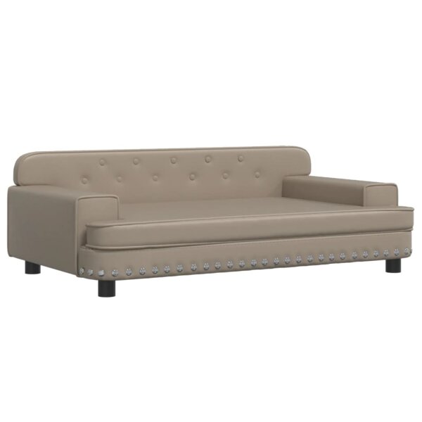 vidaXL Kindersofa Cappuccino 90x53x30 cm Kunstleder