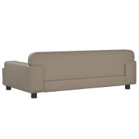 vidaXL Kindersofa Cappuccino 90x53x30 cm Kunstleder