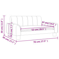 vidaXL Kindersofa Taupe 70x45x30 cm Stoff