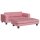 vidaXL Kindersofa mit Hocker Rosa 100x50x30 cm Samt