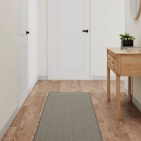 vidaXL Teppichläufer Sisal-Optik Silbern 50x150 cm