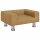 vidaXL Hundebett Braun 50x40x26,5 cm Samt