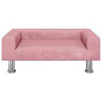 vidaXL Kindersofa Rosa 70x45x26,5 cm Samt