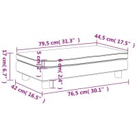 vidaXL Kindersofa mit Hocker Braun 100x50x30 cm Samt