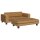 vidaXL Kindersofa mit Hocker Braun 100x50x30 cm Samt