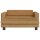 vidaXL Kindersofa mit Hocker Braun 100x50x30 cm Samt