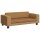 vidaXL Kindersofa mit Hocker Braun 100x50x30 cm Samt