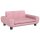 vidaXL Hundebett Rosa 70x45x33 cm Samt