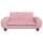 vidaXL Hundebett Rosa 70x45x33 cm Samt