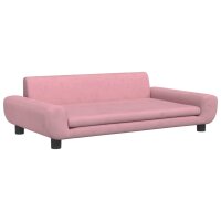 vidaXL Hundebett Rosa 100x54x33 cm Samt