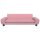 vidaXL Hundebett Rosa 100x54x33 cm Samt