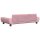 vidaXL Hundebett Rosa 100x54x33 cm Samt