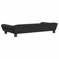 vidaXL Hundebett Schwarz 100x50x21 cm Samt