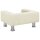 vidaXL Kindersofa Creme 50x40x26,5 cm Samt