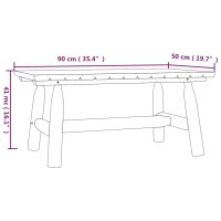 vidaXL 3-tlg. Garten-Lounge-Set Massivholz Fichte