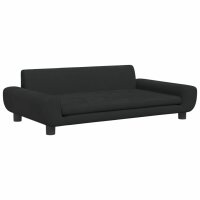 vidaXL Hundebett Schwarz 100x54x33 cm Samt