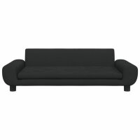 vidaXL Hundebett Schwarz 100x54x33 cm Samt