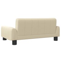 vidaXL Hundebett Creme 70x45x30 cm Stoff