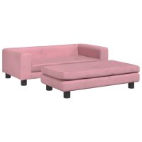 vidaXL Hundebett mit Verlängerung Rosa 100x50x30 cm...