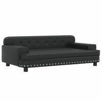 vidaXL Kindersofa Schwarz 90x53x30 cm Kunstleder