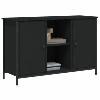 vidaXL TV-Schrank Schwarz 100x35x65 cm Holzwerkstoff