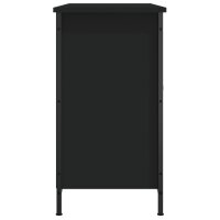 vidaXL TV-Schrank Schwarz 100x35x65 cm Holzwerkstoff