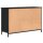 vidaXL TV-Schrank Schwarz 100x35x65 cm Holzwerkstoff