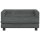 vidaXL Kindersofa mit Hocker Dunkelgrau 100x50x30 cm Samt