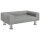 vidaXL Hundebett Hellgrau 70x45x26,5 cm Samt