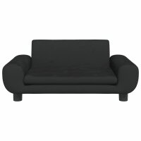 vidaXL Hundebett Schwarz 70x45x33 cm Samt