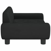 vidaXL Hundebett Schwarz 70x45x33 cm Samt