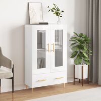 vidaXL Highboard Hochglanz-Weiß 69,5x31x115 cm...