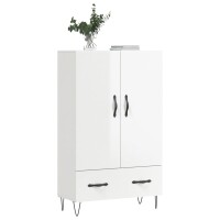 vidaXL Highboard Hochglanz-Wei&szlig; 69,5x31x115 cm Holzwerkstoff