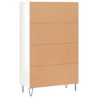 vidaXL Highboard Hochglanz-Wei&szlig; 69,5x31x115 cm Holzwerkstoff