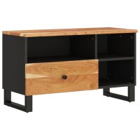 vidaXL TV-Schrank 80x33x46 cm Massivholz Akazie und Holzwerkstoff