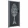 vidaXL Gartentor Anthrazit 105x205 cm Stahl Baum-Design