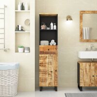 vidaXL Badschrank 38x33x160 cm Massivholz Mango