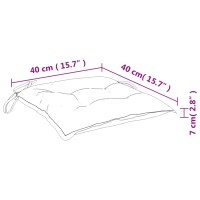 vidaXL Stuhlkissen 6 Stk. Rosa 40x40x7 cm Stoff