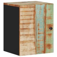 vidaXL Bad-Wandschrank 38x33x48 cm Altholz Massiv