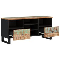 vidaXL TV-Schrank 100x33x46 cm Altholz Massiv und Holzwerkstoff