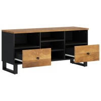 vidaXL TV-Schrank 100x33x46 cm Massivholz Mango und Holzwerkstoff