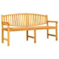 vidaXL Gartenbank 179,5x60x90 cm Massivholz Teak