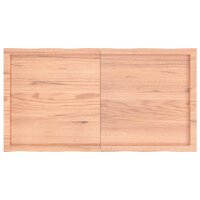 vidaXL Tischplatte 120x60x6 cm Massivholz Eiche Behandelt Baumkante