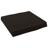 vidaXL Tischplatte 40x40x6 cm Massivholz Eiche Behandelt Baumkante